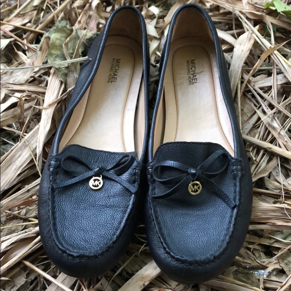 Michael Kors Black Leather Flats